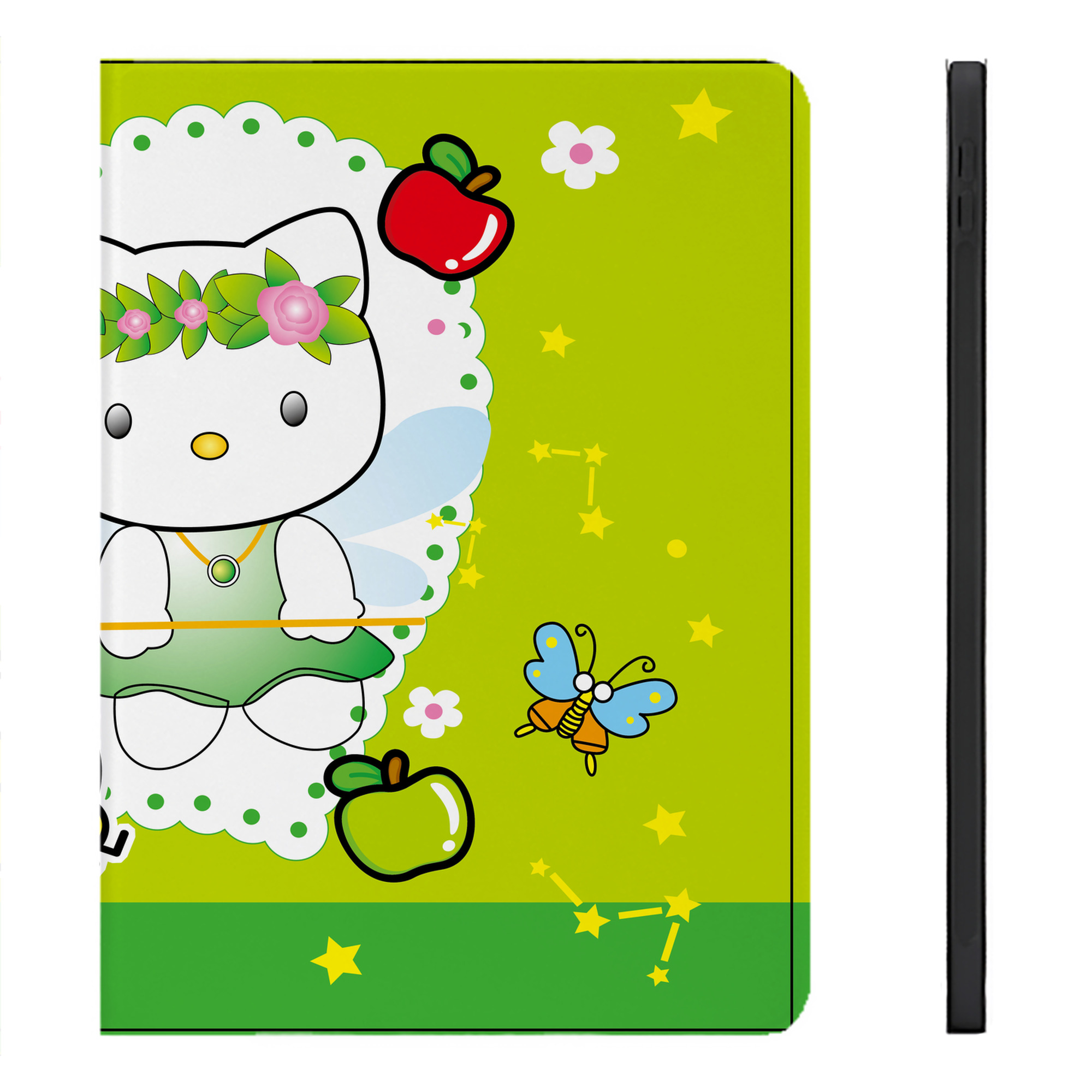 （画像用） Hello Kitty ハローキティ IPadケース ペンホルダー付き ブックスタイルデザイン